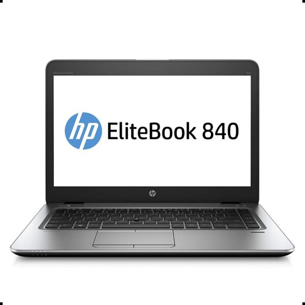 HP 840 G3 portable vue de face avec un écran 14 pouces Full HD et design élégant.