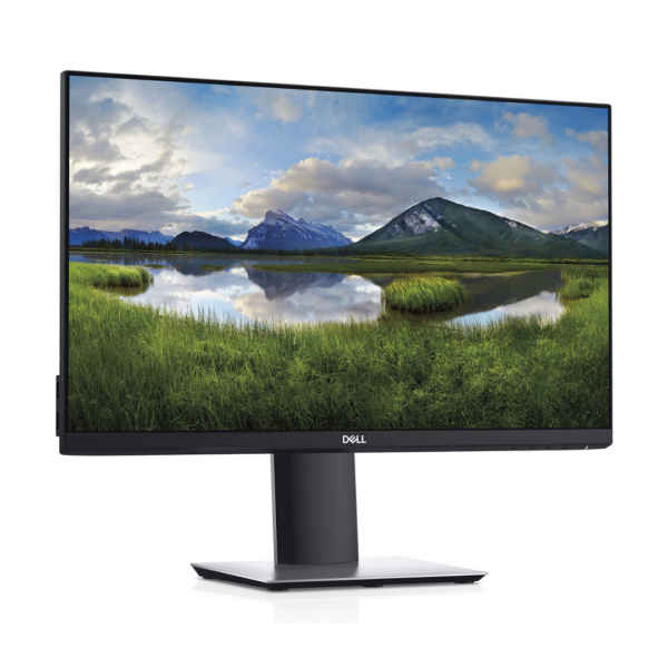 Vue arrière du moniteur Dell E2318H avec ports VGA et DisplayPort.