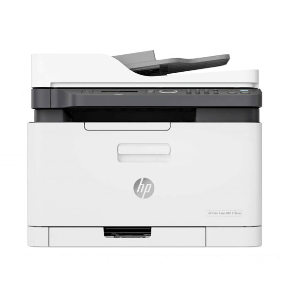 Vue complète de l’imprimante HP 137fnw LaserJet Pro avec ses fonctions multifonctions : impression, copie, numérisation et télécopie