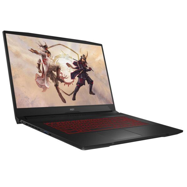 MSI GF76 Katana 12UCLaptop Front View with 17-inch Display