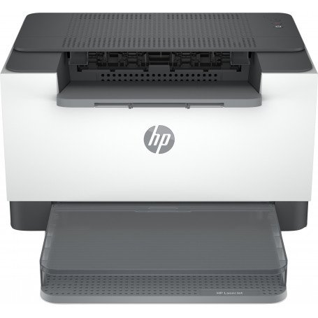 Vue avant de l'imprimante LaserJet HP M211d avec design compact.