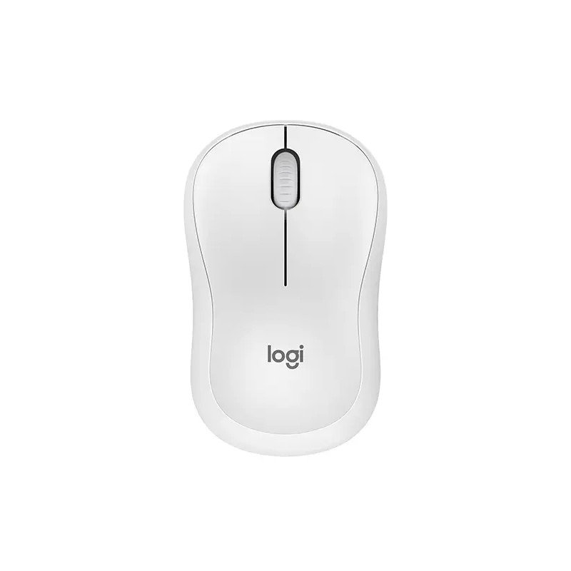 Gros plan de la souris Logitech M240, design noir élégant.