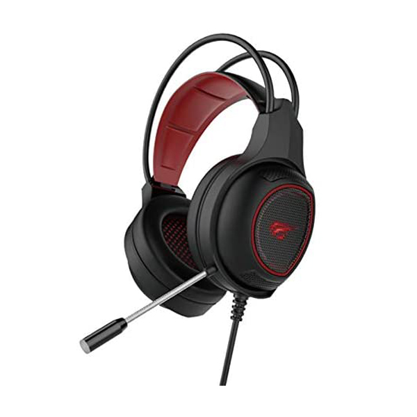 Casque gaming HAVIT HV-H2239D avec éclairage LED et coussinets confortables.