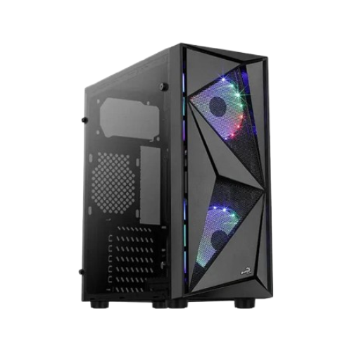 Boîtier PC AEROCOOL GLIDER avec panneau en verre trempé et éclairage RGB