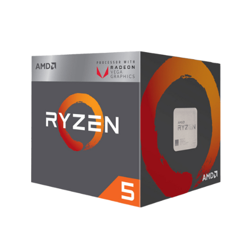 Processeur AMD Ryzen 5 2400G avec ventilateur Wraith Spire, vue avant