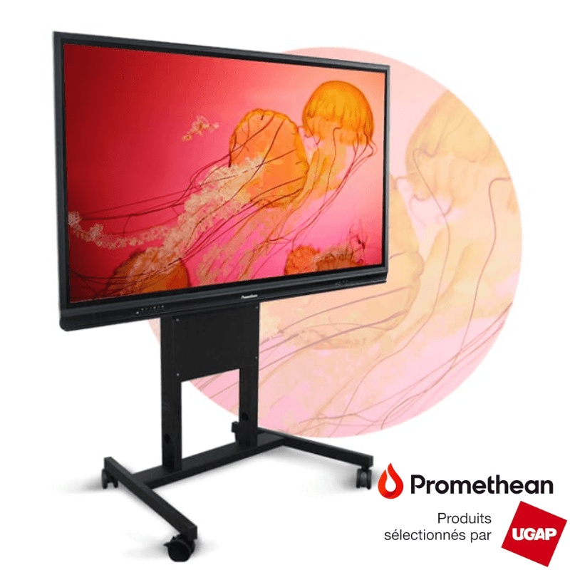 Interface tactile du Promethean AP5-70 ActivPanel avec multiples points de contact pour une interaction intuitive.