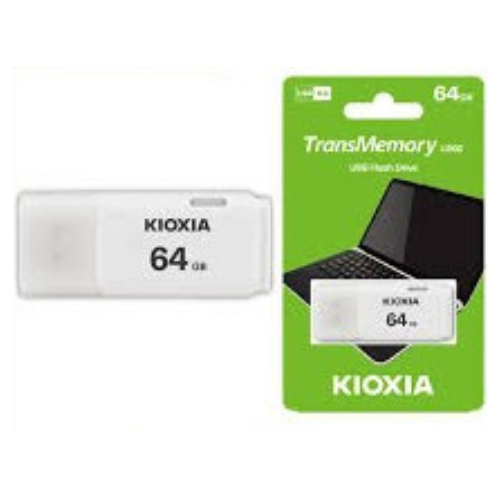 Clé USB KIOXIA TransMemory 64GB Blanc en utilisation