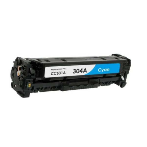 Toner PREMIUM CC531A/CE411A/CF381A/CRG-118 Bleu Compatible HP – Vue du produit