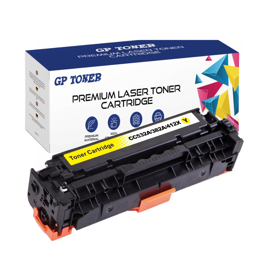 Toner PREMIUM CC532A/CE412 Jaune Compatible HP – Vue du produit