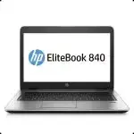HP 840 G3 portable vue de face avec un écran 14 pouces Full HD et design élégant.
