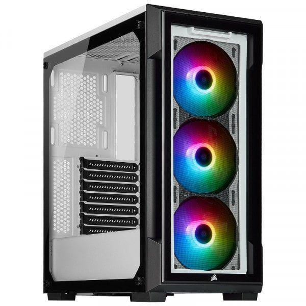 corsair icue 220t rgb tempered glass blanc boitiers pc min