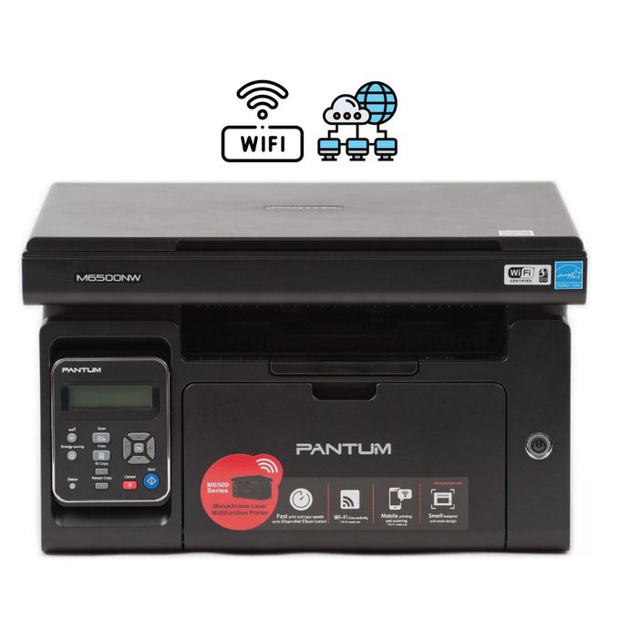 Imprimante multifonction - pantum m6500w - 22ppm wifi 3 en 1 - laser - a4 -  monochrome - wi-fi - La Poste