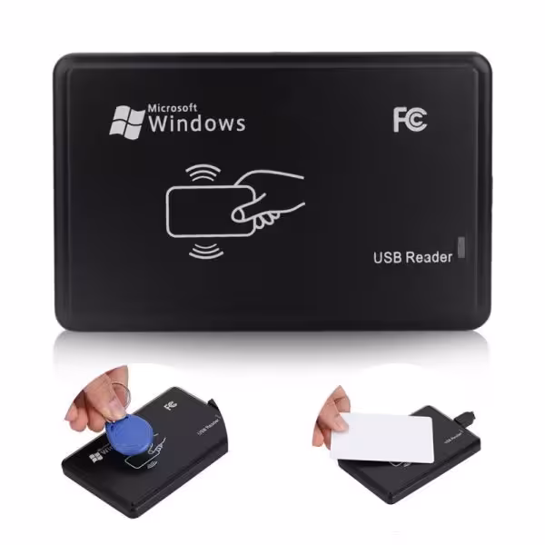 125KHz USB RFID badge reader - lecteur de badge controle d'acces - Lecteur de badges RFID