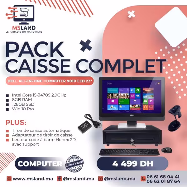 Pack Caisse Enregistreuse avec Garantie 12 Mois