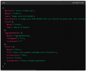 carte rfid Schéma-JSON-LD en msland