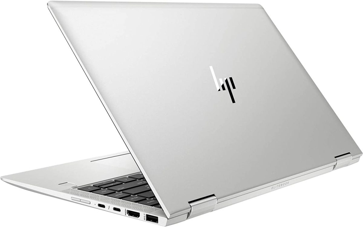 HP EliteBook x360 1040 G6 en mode tablette montrant sa flexibilité convertible