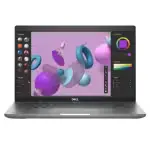 Ordinateur portable Dell Precision 3480 i7 vu de face avec écran de 14 pouces allumé.
