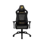 Chaise gamer maroc ergonomique en noir avec coussins rembourrés