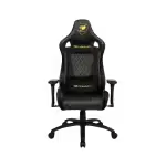 Chaise gamer maroc ergonomique en noir avec coussins rembourrés
