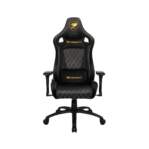 Chaise gamer maroc ergonomique en noir avec coussins rembourrés