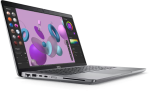 Dell Precision 3480 i7 ouvert montrant l’écran allumé et le clavier avec pavé tactile.