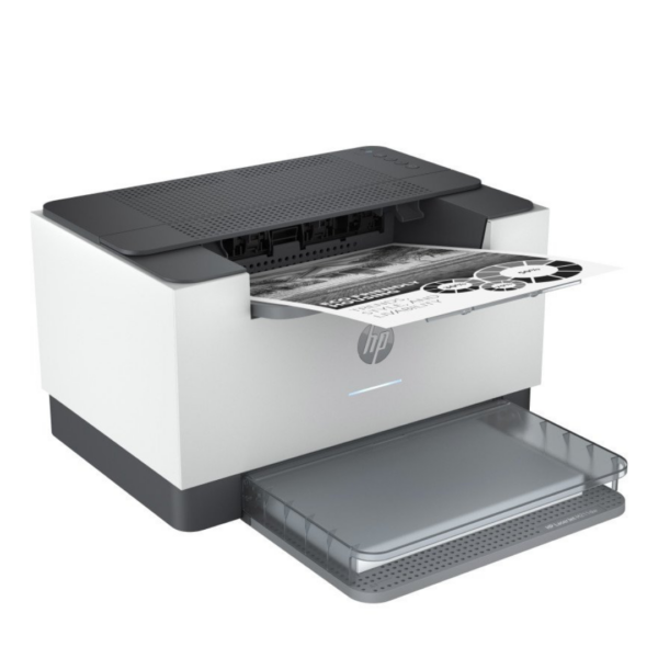 Imprimante HP LaserJet Pro M404dn avec duplex automatique et connexion réseau, idéale pour les bureaux professionnels.