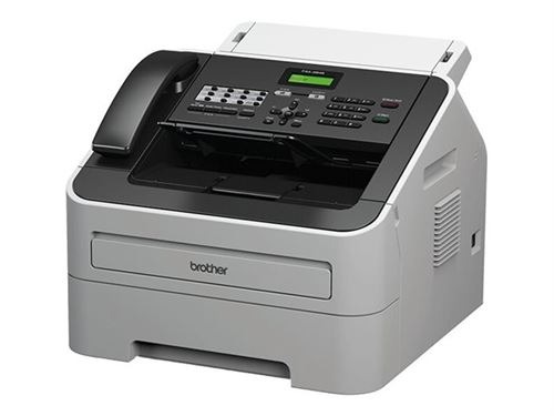 Vue rapprochée du panneau de commande numérique du Brother FAX-2845, facilitant la gestion des documents.