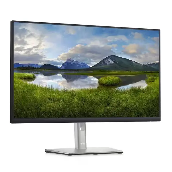 Connectiques de l'écran DELL P2722H : HDMI, DisplayPort, VGA et USB.