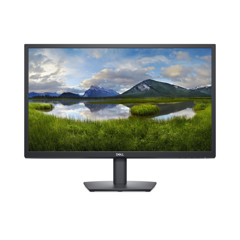 Vue de face du moniteur Dell E2422H, affichant une image nette et lumineuse.
