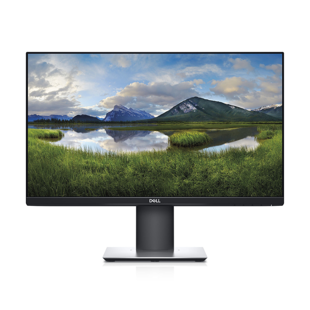 Vue avant du moniteur Dell E2318H 23″ avec écran Full HD et design moderne.