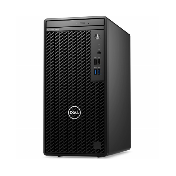 Vue frontale du DELL OptiPlex 3000 MT avec un design compact et moderne.