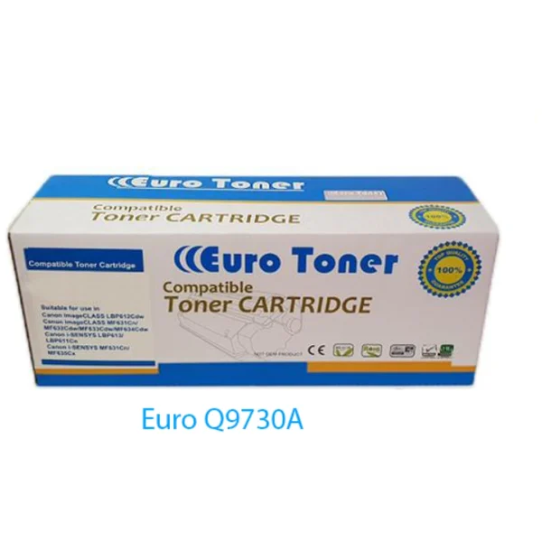 Cartouche de toner EURO C9730A compatible HP pour impressions de haute qualité.