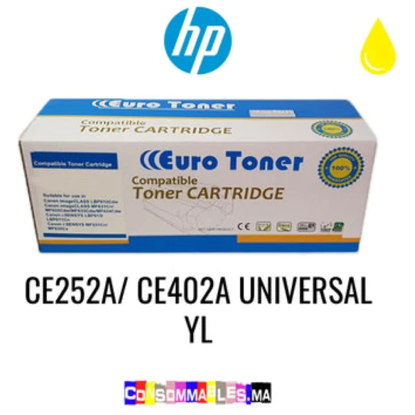 Toner Jaune Universal Compatible HP CE252A/CE402A