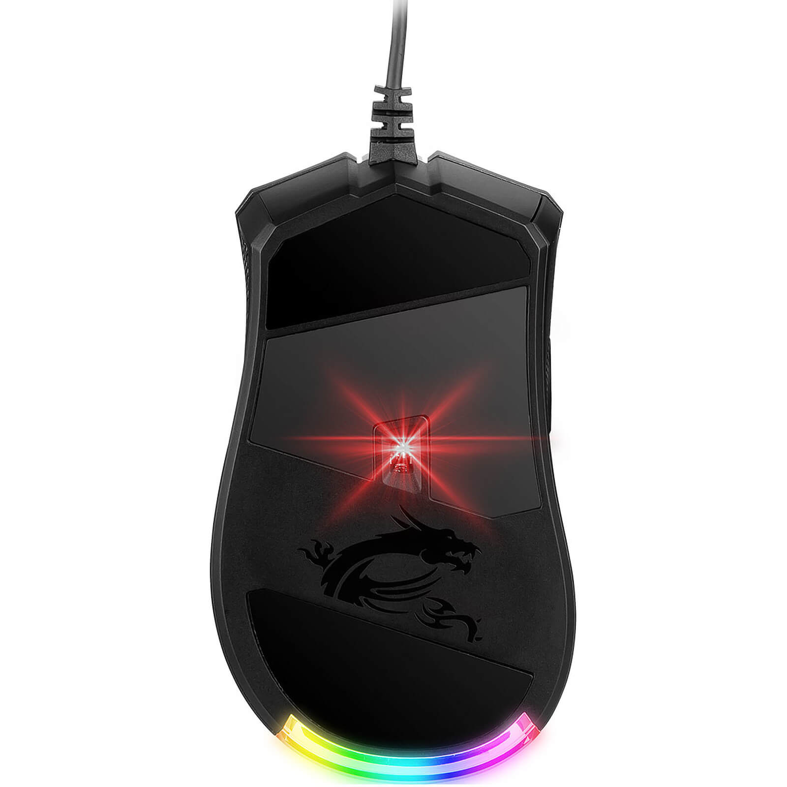 Souris gaming MSI Clutch GM50 avec rétro-éclairage RGB.