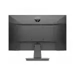 Vue de l'écran HP P22V G4 incliné, offrant une position réglable pour un confort ergonomique.