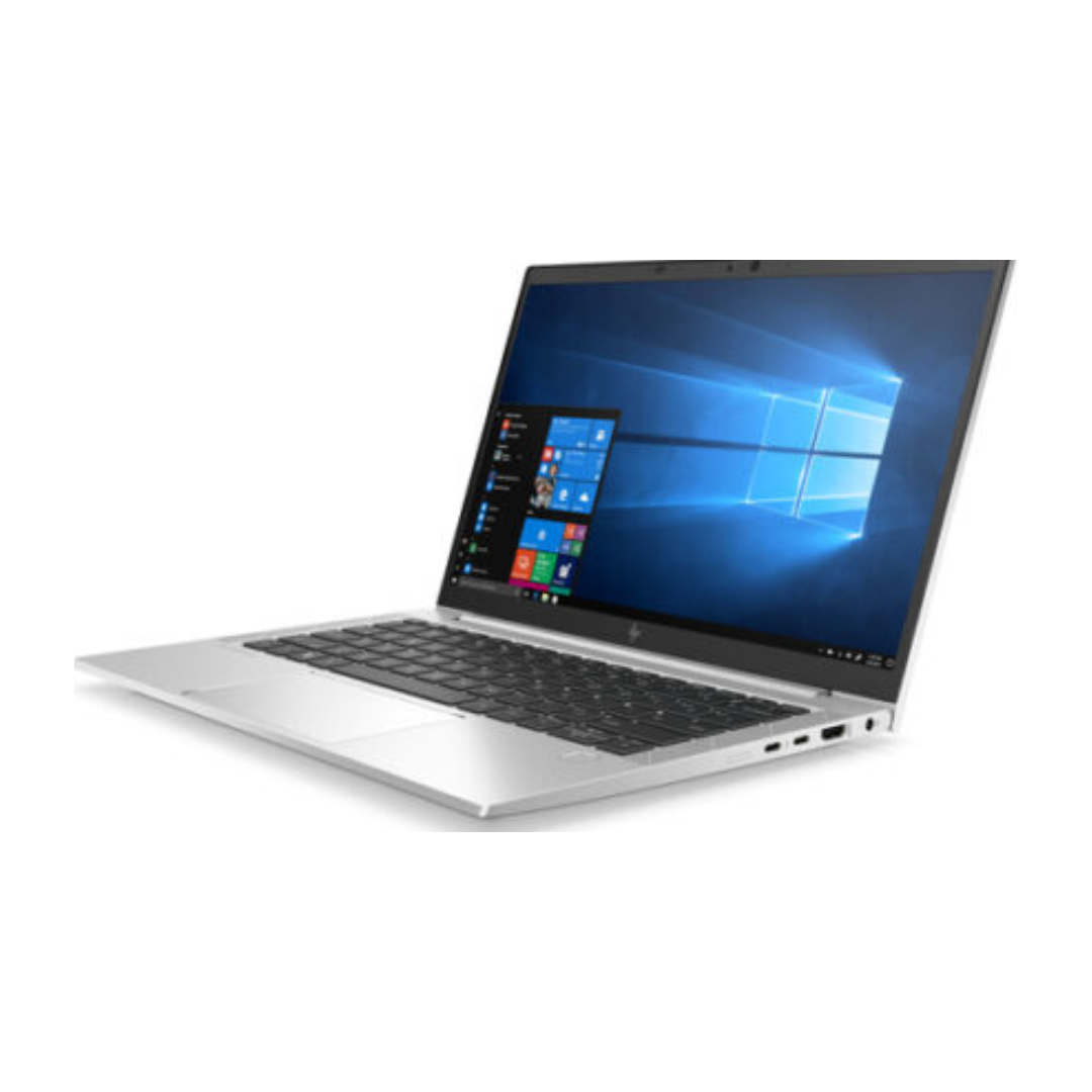 Vue latérale de l’HP EliteBook 830 G7 montrant les ports USB et HDMI.