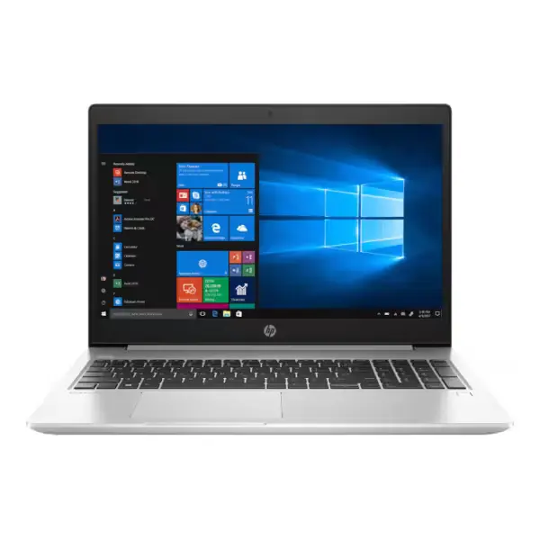 HP ProBook 450 G7 i5-10210U vue avant avec écran lumineux