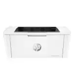 Une vue de l’imprimante HP M111w montrant le bac à papier rempli