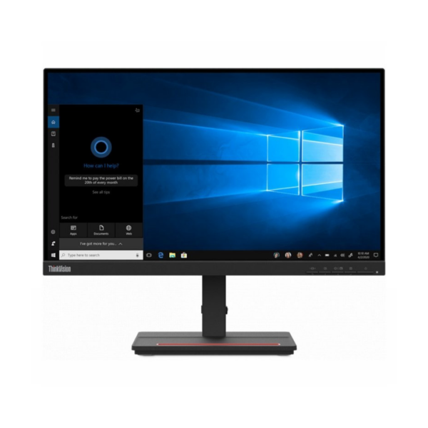 Écran Lenovo ThinkVision S22e-20 21,5″ Full HD avec technologie anti-reflet et connectivité HDMI.