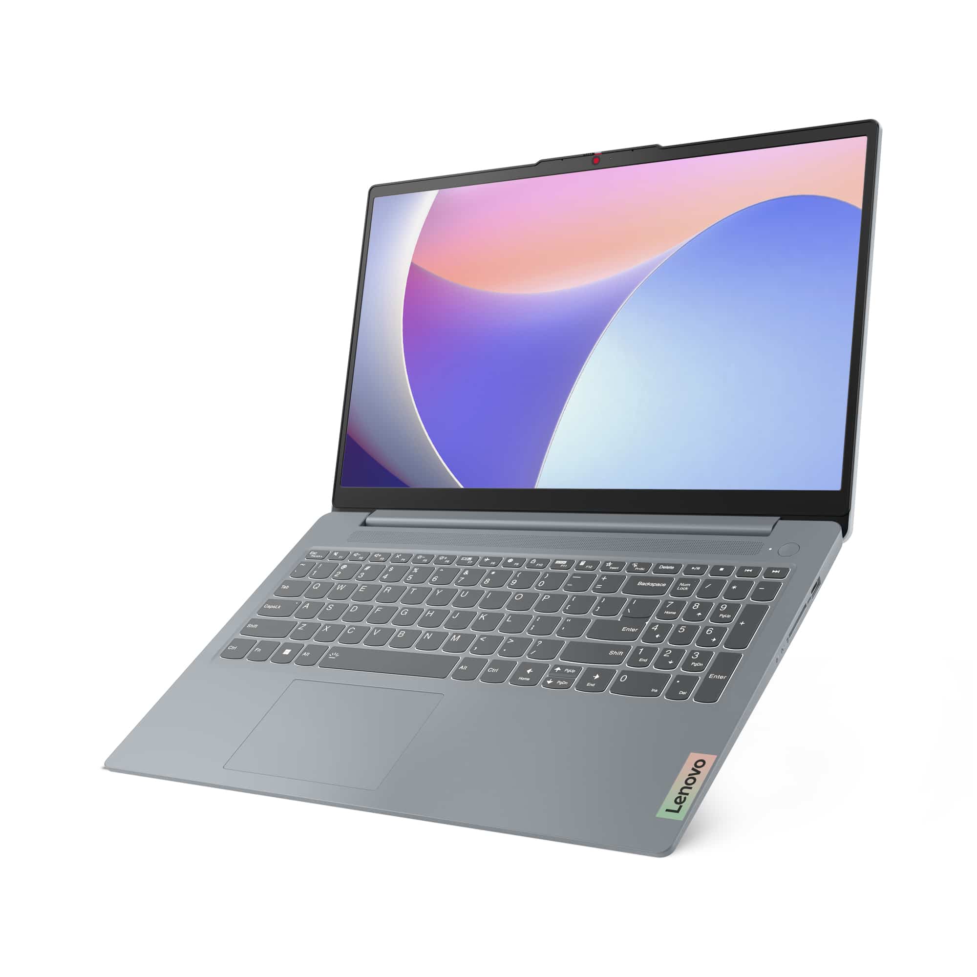 Vue latérale du Lenovo IdeaPad Slim 3 montrant sa finesse