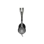 Câble audio jack 3,5 mm du casque Logitech H110, compatible avec PC et appareils multimédia.