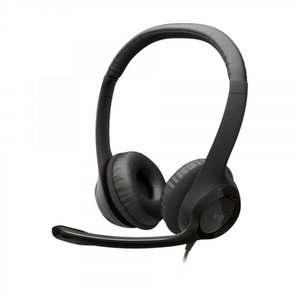 Casque Logitech H390 noir avec microphone antibruit et connexion USB