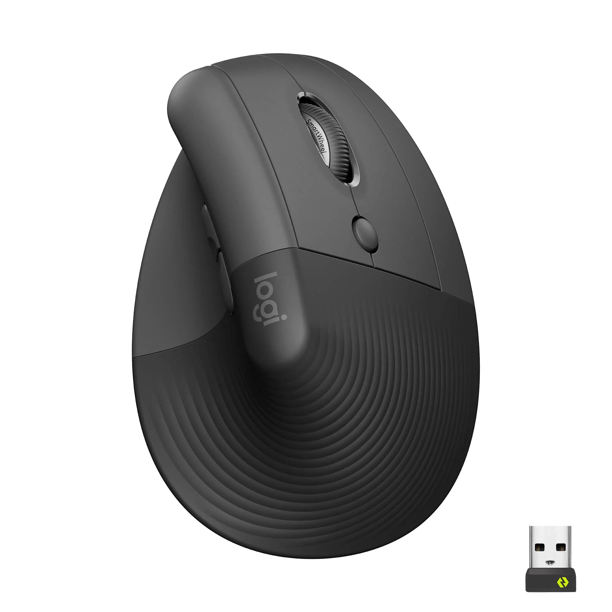 Logitech Lift souris Droitier RF sans fil + Bluetooth Optique 4000 DPI Logitech Lift – Souris ergonomique sans fil pour droitiers