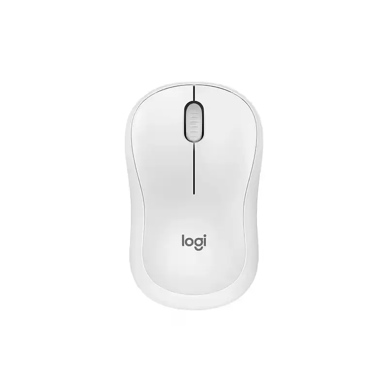 Gros plan de la souris Logitech M240, design noir élégant.
