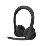 Casque Logitech Zone 300 porté sur la tête, arceau ajustable pour un confort optimal.