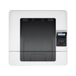 Gros plan du bac à papier de la HP LaserJet Pro M402dne montrant sa capacité impressionnante.