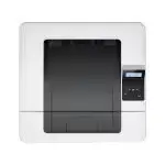 Gros plan du bac à papier de la HP LaserJet Pro M402dne montrant sa capacité impressionnante.