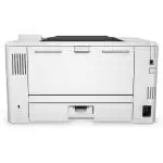 Gros plan du bac à papier de la HP LaserJet Pro M402dne montrant sa capacité impressionnante.