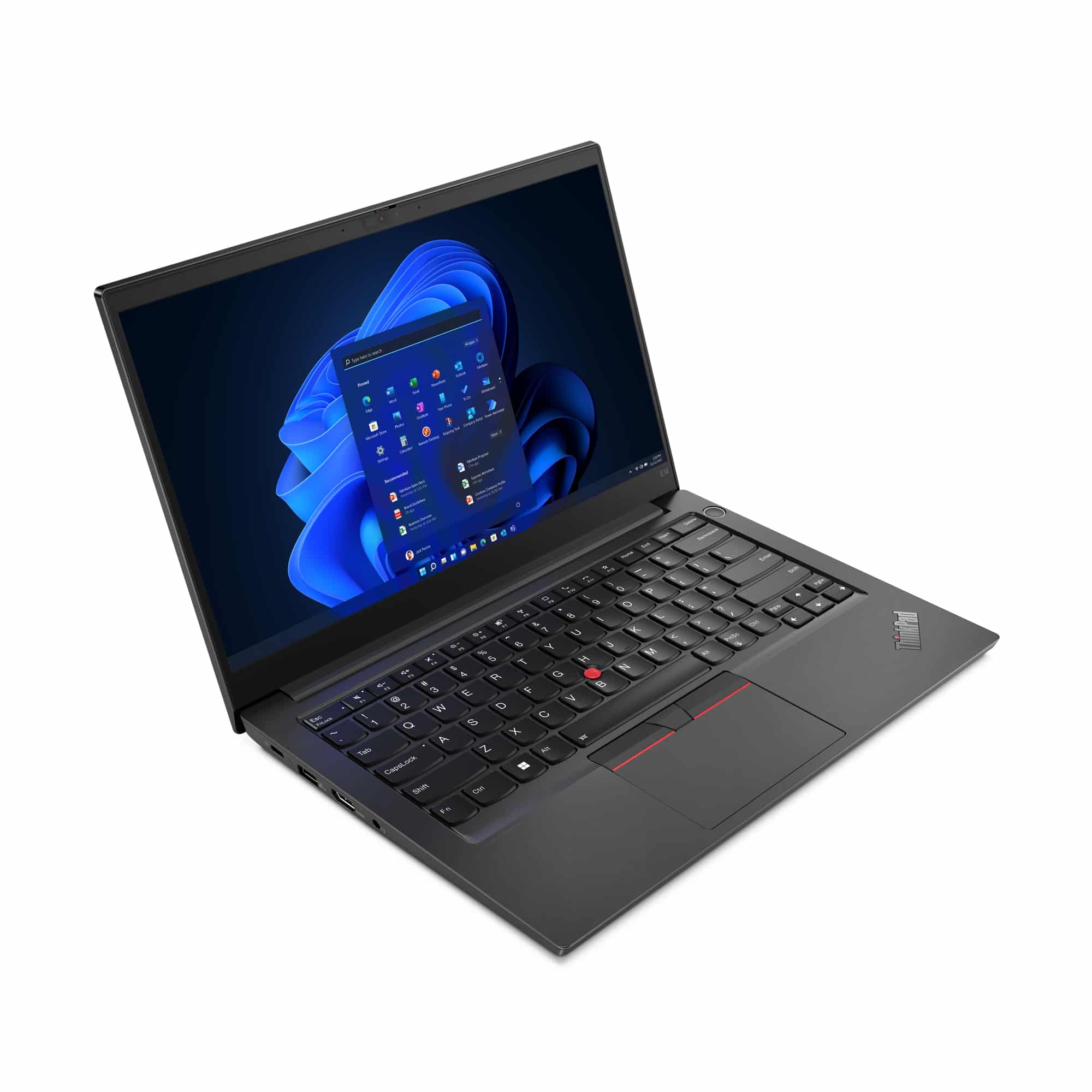 Clavier rétroéclairé Lenovo ThinkPad E14 Gen 5 avec pavé tactile ergonomique.