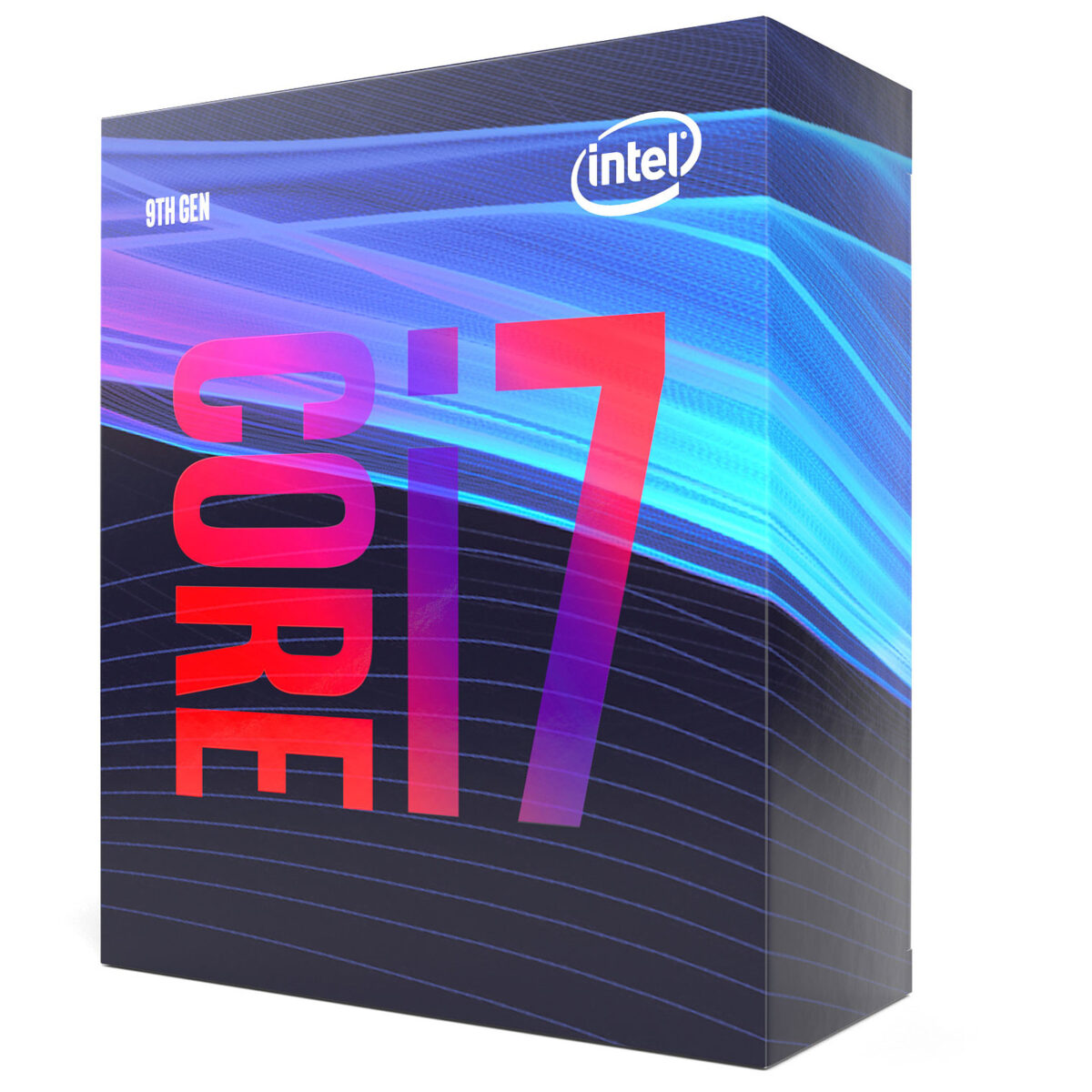 Le processeur Intel Core i7-9700 installé dans un PC